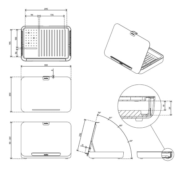 Addit Bento Ergonomic Toolbox 900