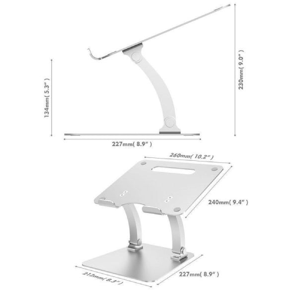 Supreme Dual Pivot Adjustable Laptop Stand